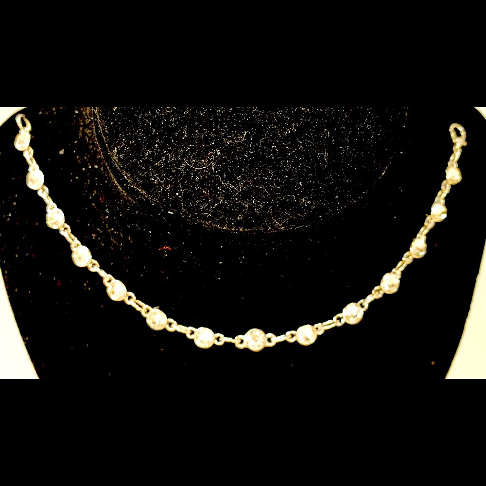 Hand Crafted Rhinestone Bracelet - image 1